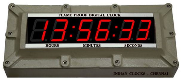 Flame Proof Digital clock